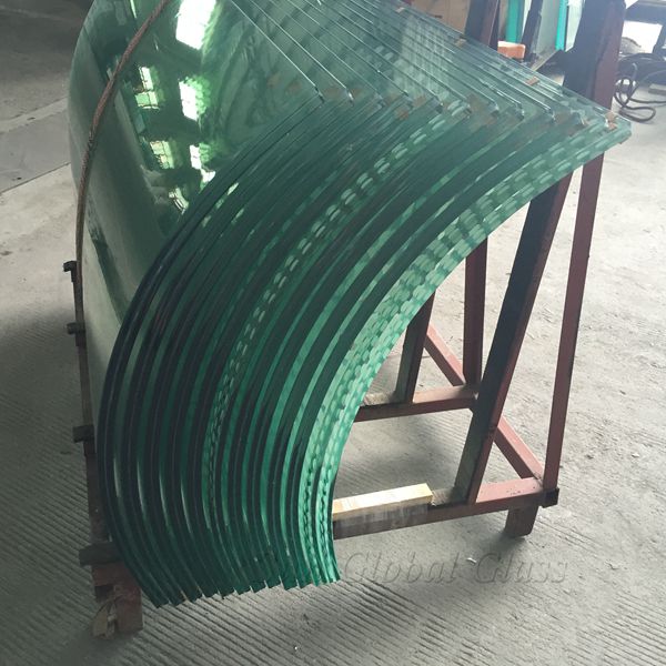 17.52mm Bent Laminated Safety Glass, 884 curved laminated glass, 8mm curved glass+1.52 interlayer+8mm bent glass