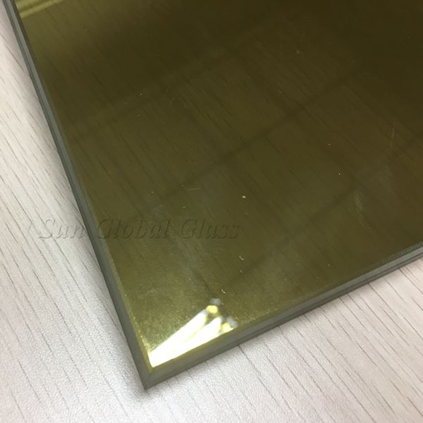 17.52mm golden low E laminated tempered glass, 17.52mm Lowe E laminated toughened glass, 17.52mm Low E safety Tempered Laminated glass