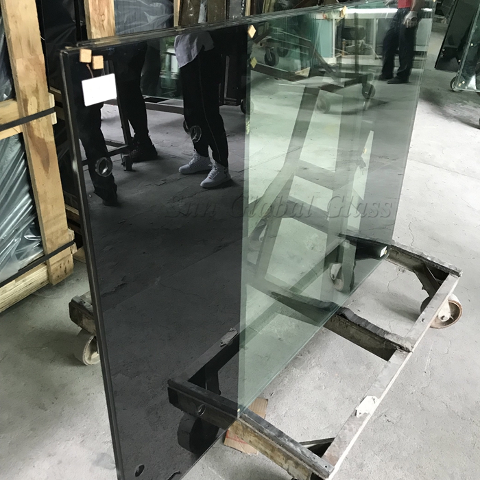 21.52mm laminated glass with bottom silk screen print, 1010.4 silk screen printing glass,10mm+10mm ceramic fritted glass