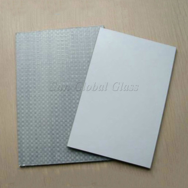 5mm CAT-II Woven fabric film safety mirror,5mm CAT-II glass and mirror in China,5mm waterproof safety mirror