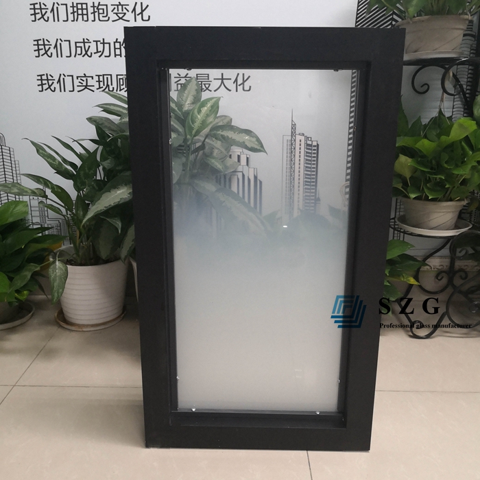6+1.52PVB+6 gradient glass partition with frame, 66.4 gradient tempered laminated glass office partition, 13.52mm ESG VSG gradient glass for partition