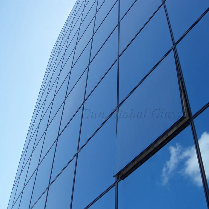 6mm+9a+6mm ford blue IGU glass window, 21mm blue insulated glass for window and door, energy saving glass for window