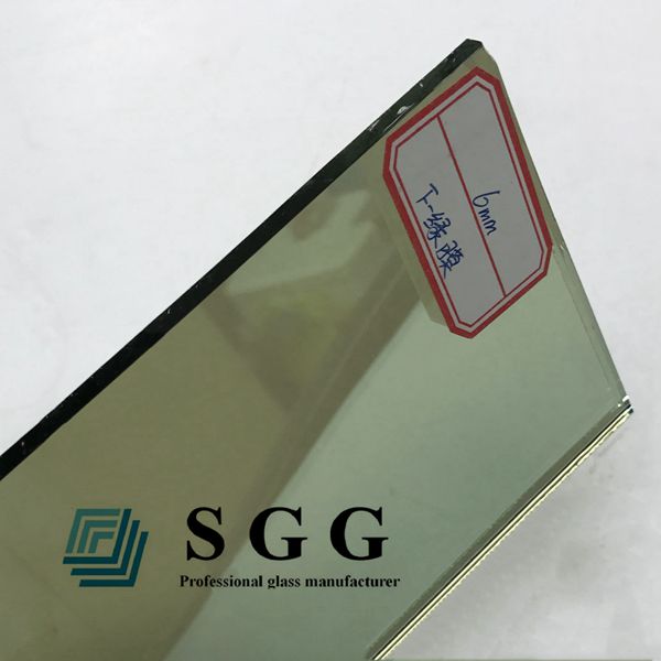 6mm F-Green reflective glass, 6mm light Green coated glass,6mm reflective glass