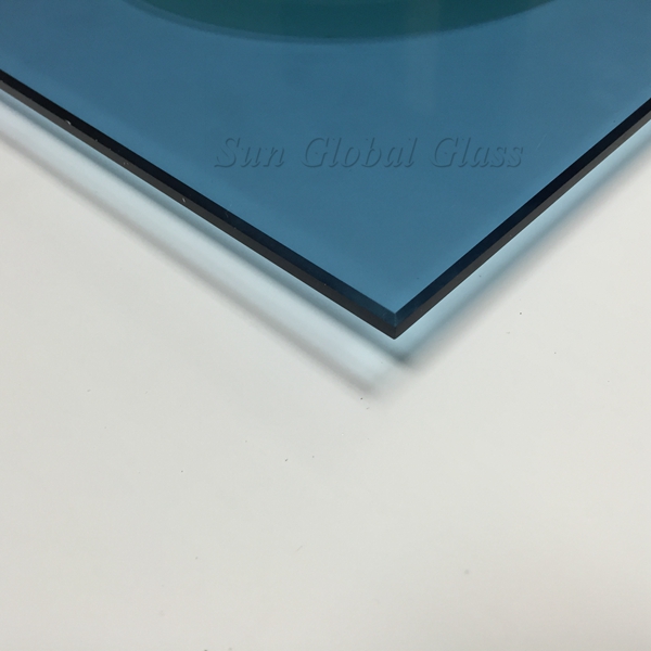 6mm Ford blue tempered glass,6mm ford blue toughened glass,6mm light blue tempered glass