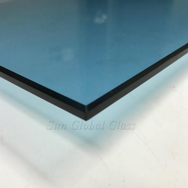 6mm light blue tempered glass, 6mm ford blue toughened glass,blue tempered safety glass