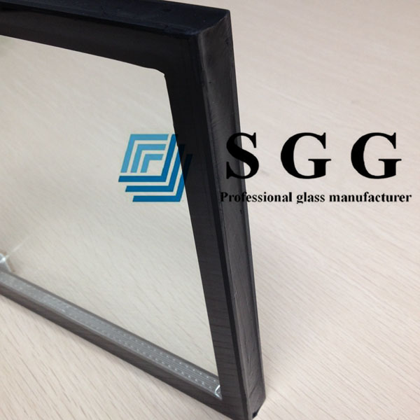 8mm+15A+8mm tempered insulated glass, 15mm spacer toughened insulated glass, 8mm+8mm safety sound proof   glass China factory