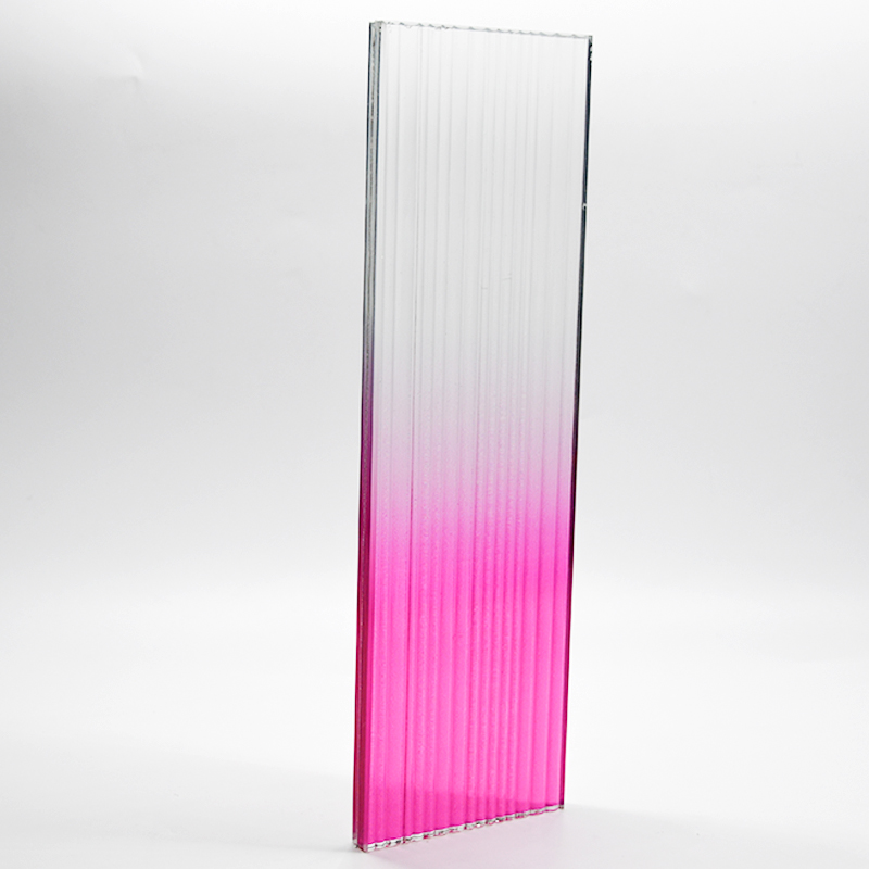 China Manufacturer Tinted Colorful CE certification Laminated Toughened Gradient Partition Glass