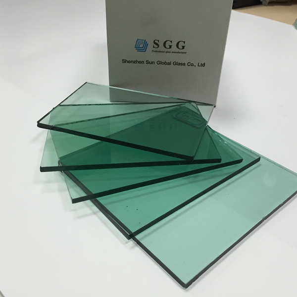 Temperable 8mm French Green Tinted Glass China Manufacturer