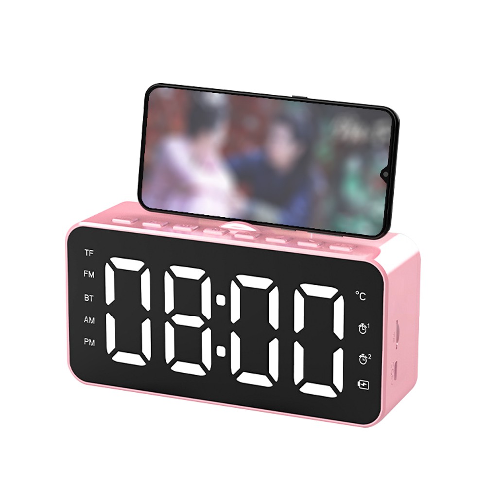Clock Bluetooth-Lautsprecher mit Telefon Hoder NSP-0229