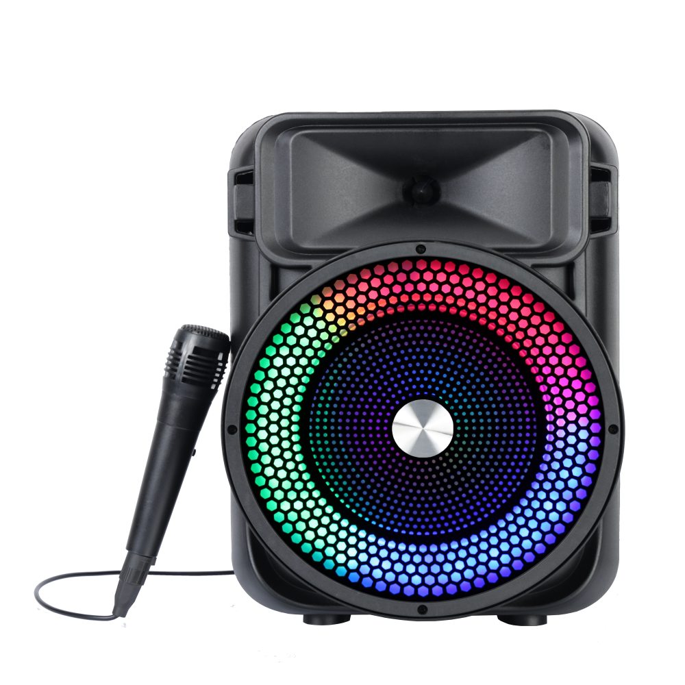 Outdoor Carry Multicolor Bunfle Lights Bluetooth-Lautsprecher kann mit dem Mikrofon außerhalb NSP-0297 angeschlossen werden