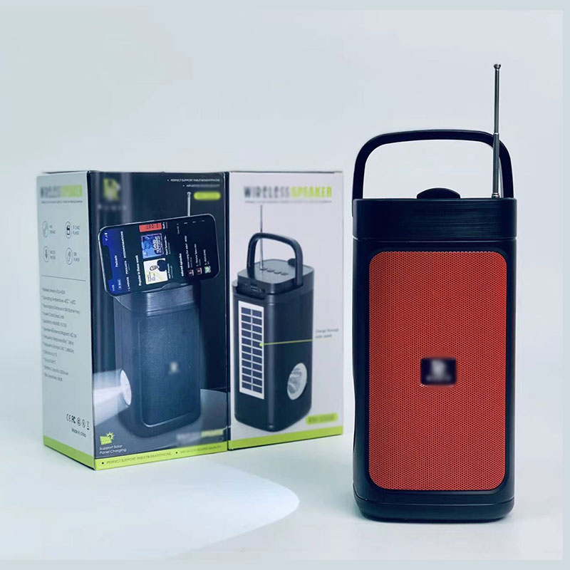 Radio Solar tragbare Bluetooth-Lautsprecher mit Taschenlampenfunktion NSP-0305