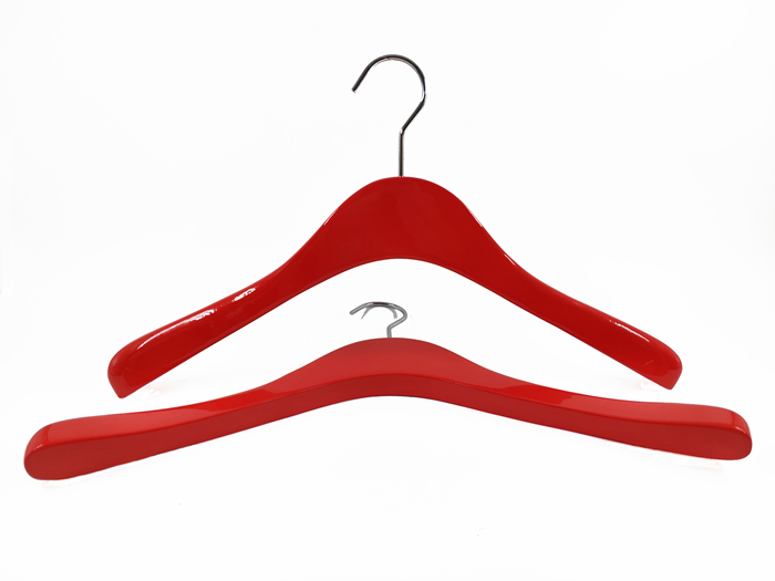 Customized color wooden hanger wooden coat hanger for clothing