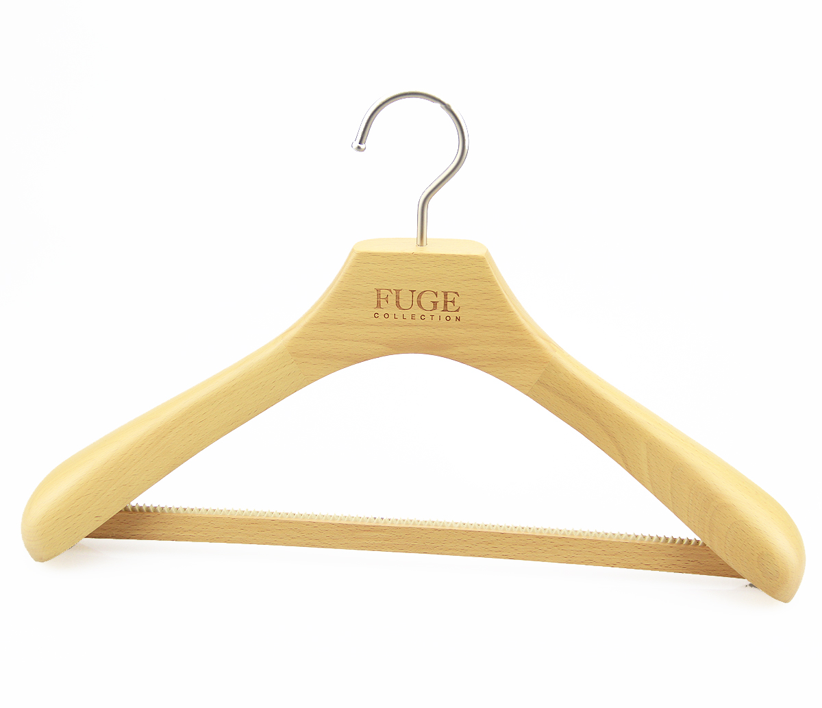 MSW-006 natural wooden bar hanger for man suits clothes