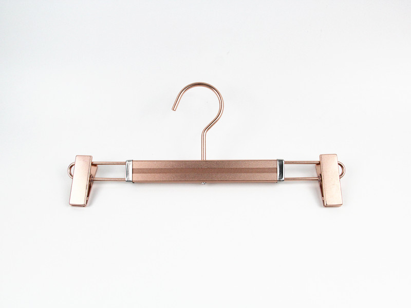 MTH-001 China supplier of hanger hangers for trousers in metal for women in pink gold color hangers for shirts in metal wholesale