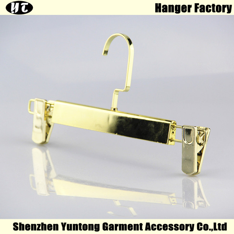 PBE-001 Gold color plated plastic pant hanger