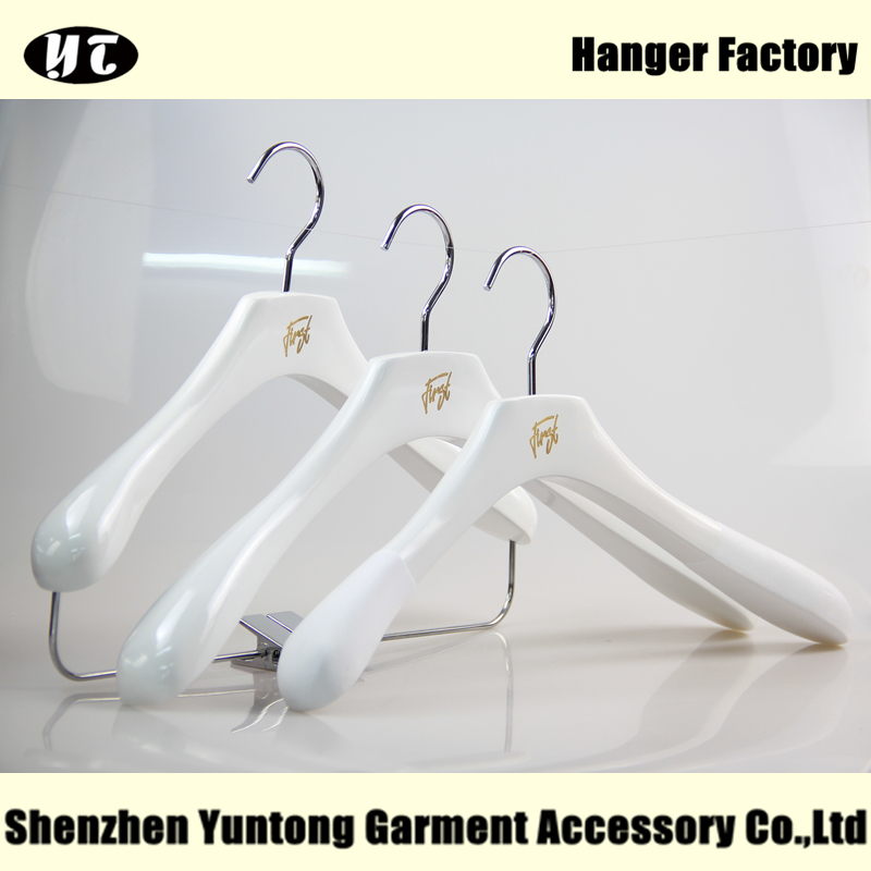 Customize high quality white wooden hanger suit hanger[WSW-024]