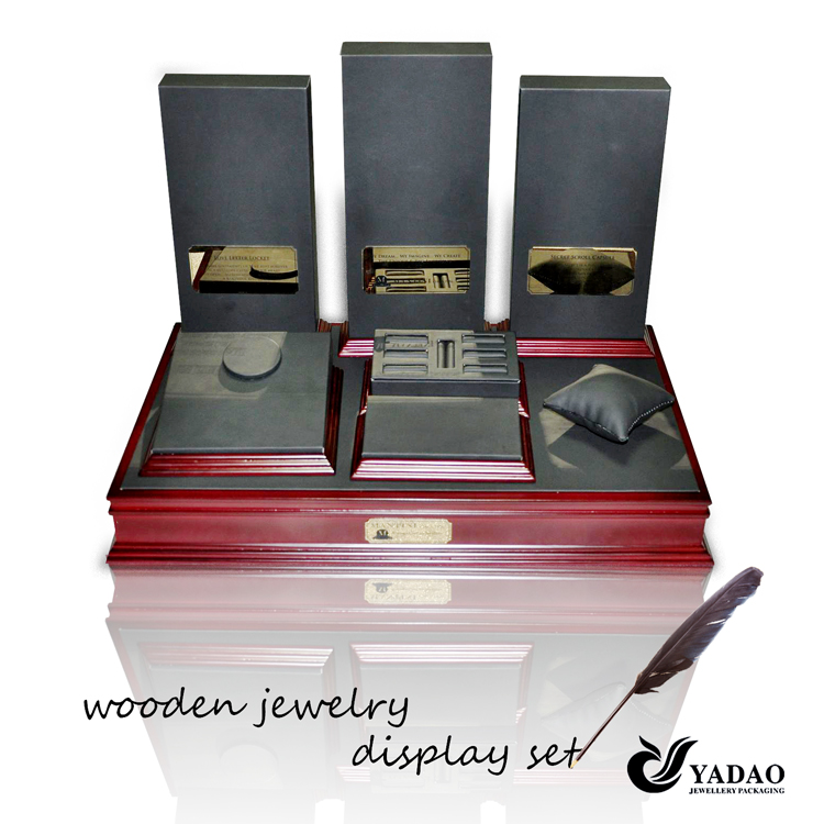 Exibição de jóias e conjunto de jóias de exibição 2014 Top Venda Mais Popular Madeira Made in China