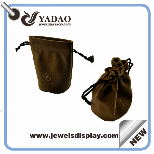 2015 recente Popular Cinza Velvet Jóias Bolsa & jóias saco de China Fornecedor