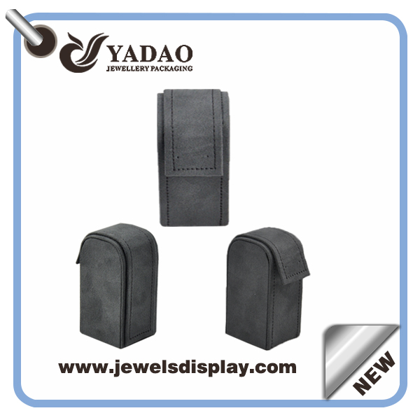 2015熱い販売の黒革の指のイヤリングディスプレイスタンドディスプレイラックは、内部の木製のは、中国で作られている