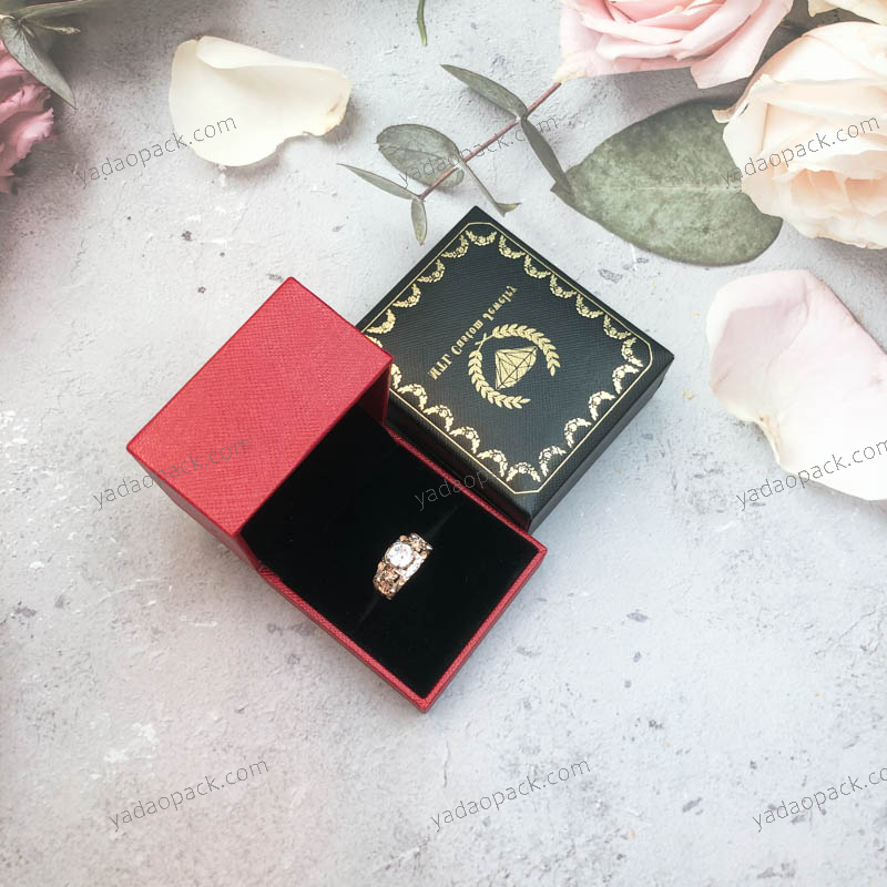 2022yadao Custom Jewelry Packaging Box Dárkové krabice Náhrdelník náušnice Prsten Šperky Velvet Box