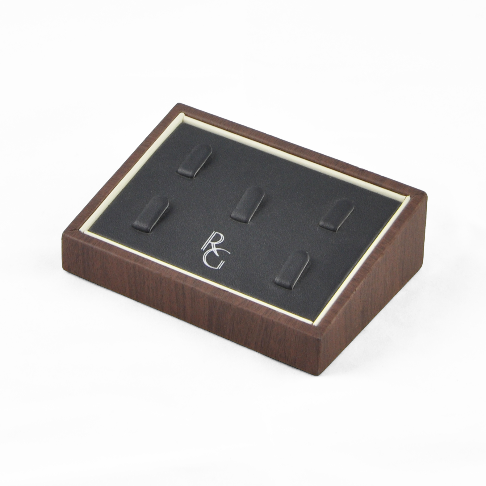 Confoe Jewelry Display Discover Conse Ring Slot Tray PU Кожаный Cust Customiezd