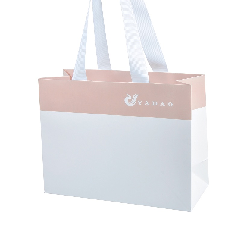 CMYK印刷紙袋ジュエリーショッピング包装袋習慣ギフトショッピングバッグ