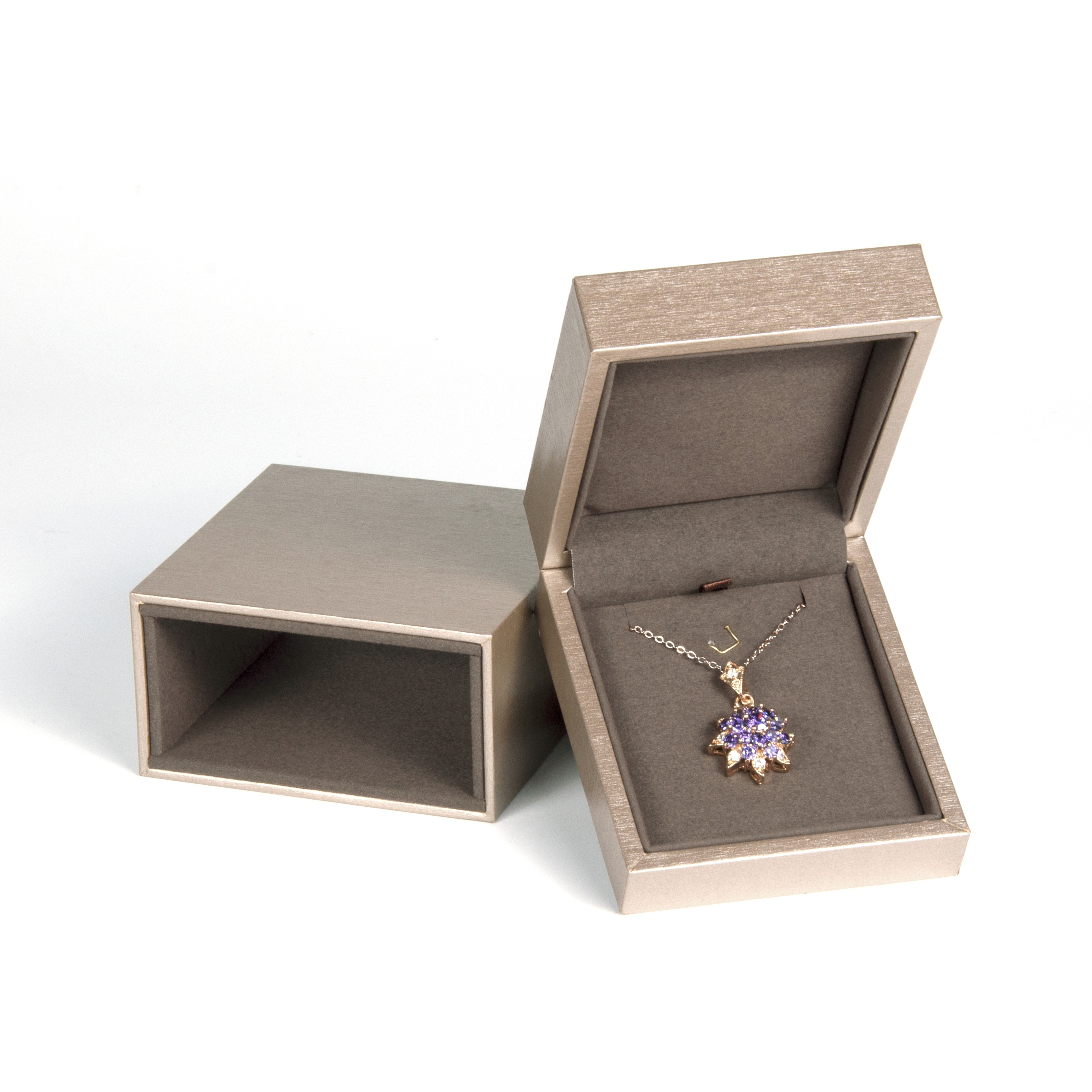 Charme rose concepteur personnalisé logo mousse velours insert pour bracelet en plastique en plastique bijoux boîte emballage