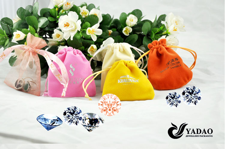 China Jóias Fornecedor Velvet Jóias Embalagem Bolsa Jóias Exibição Bags