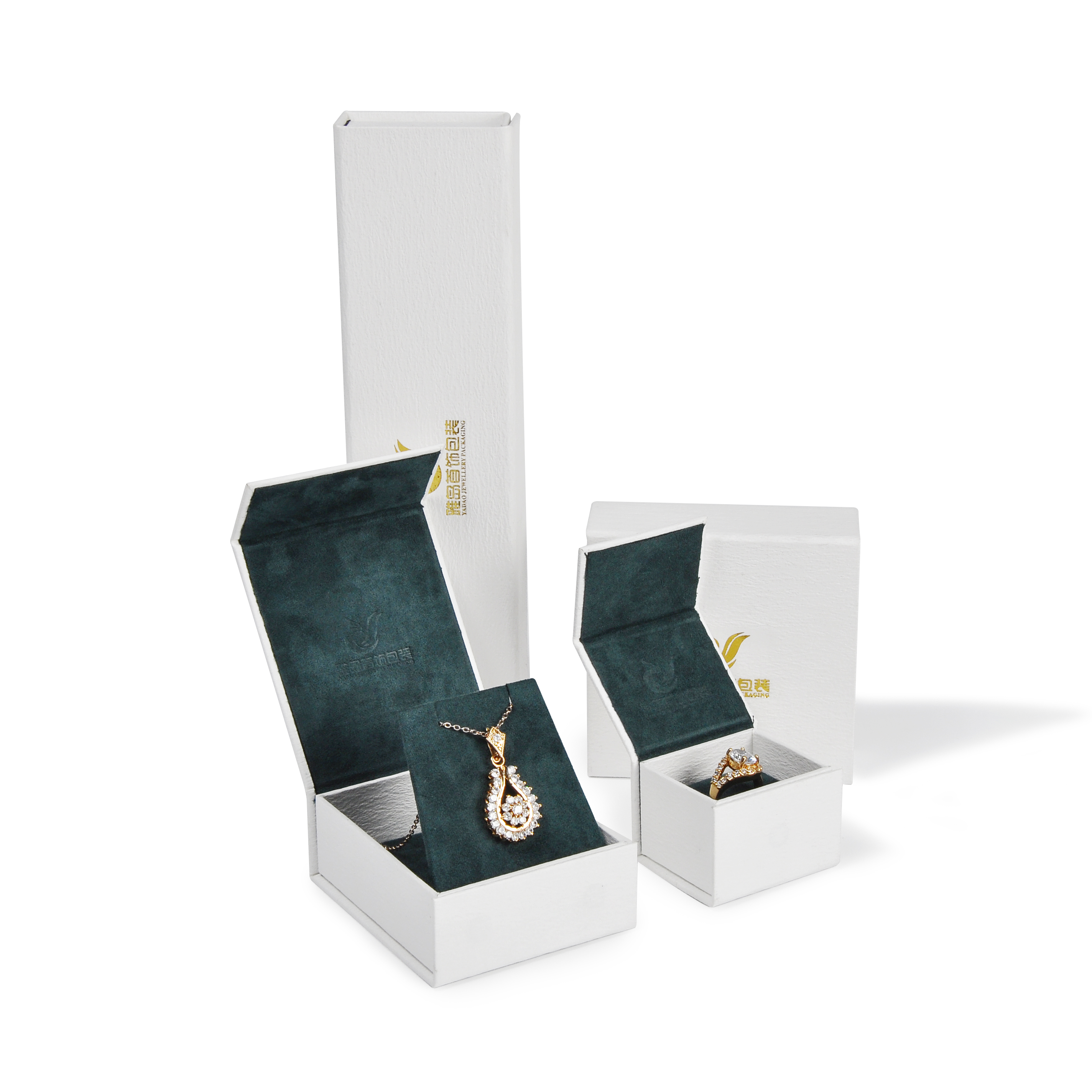 Fabricación de China Fábrica Tapa de aleta magnética Conjunto de caja de papel de joyería Anillo Logotipo personalizado impreso Chica Regalo Caja de papel de joyería