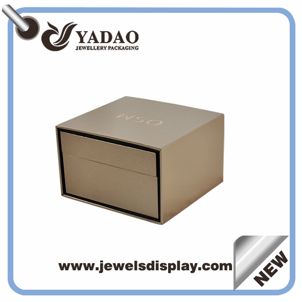 China caixa de jóias de luxo caixa de jóias feitas à mão caixa do anel personalizado feito para a jóia para meninas