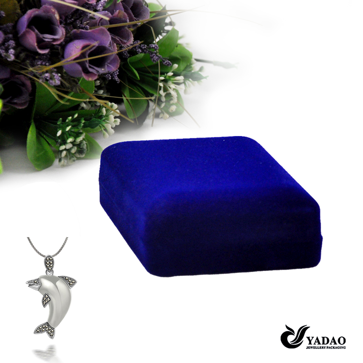 Fábrica de embalaje de la joyería china de la venta caliente de diseño de moda de plástico azul cajas de joyas, cajas de plástico joyas, cofres embalaje joyas al por mayor