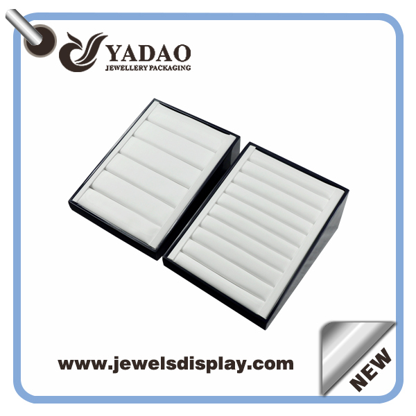Κινέζος κατασκευαστής των δίσκων λάκα δαχτυλίδι, λευκά δίσκοι δαχτυλίδι PU, δίσκους οθόνη πολυτελείας δαχτυλίδι για την καταπολέμηση κοσμηματοπωλείο και showtrade