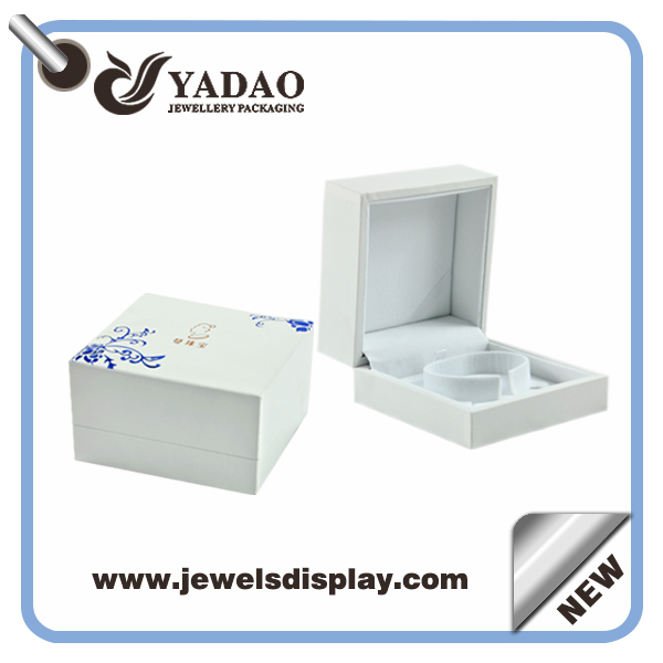 Κινέζικο στιλ μπλε και λευκά κουτιά πορσελάνη πολυτέλεια για βραχιόλι κοσμήματα, πλαστικά βραχιόλια κασέλες, βραχιόλια ξυλοκιβώτια για κοσμηματοπωλείο κόμμα ευνοεί Κατασκευαστής Χονδρική