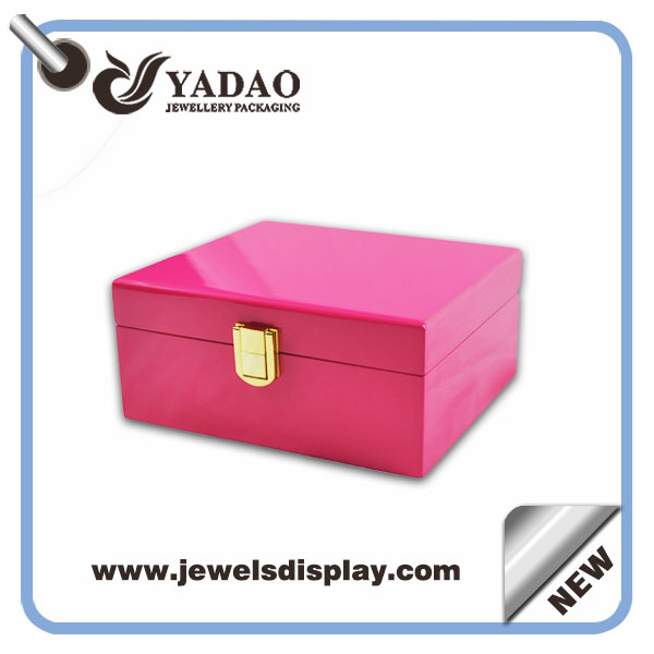 Caja de la joyería personalizada de madera para el almacenaje de la joyería