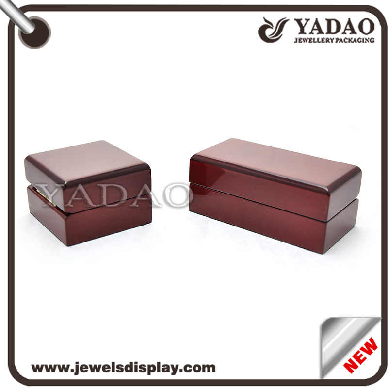 Joyero de madera maciza custormized caja de madera de joyas de alta calidad