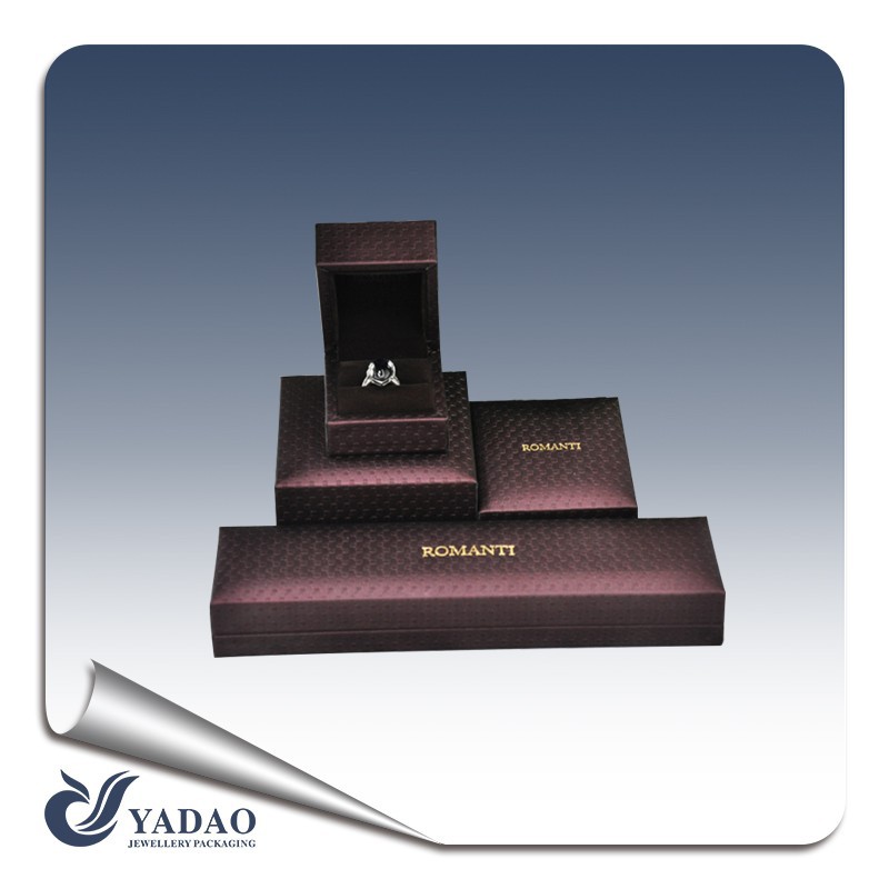 Элегантный роскошный ручной пользовательских логотипом ПУ кожа коробка ювелирных изделий
