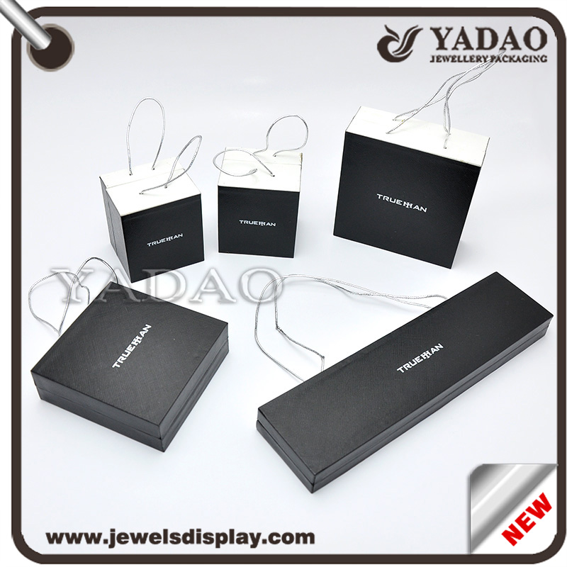Элегантный с лентой коробка ювелирных изделий кольца, ожерелья, коробки ювелирных изделий браслет