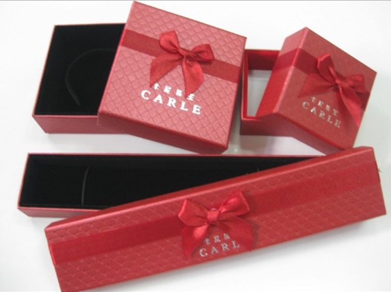 Caja de papel cajas de regalo de la joyería de moda para el anillo de la caja de regalo ZJH0014