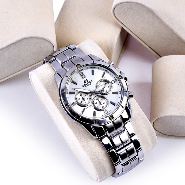 Kvalitní kožené displej hodinky stojan polštář pro zásobník