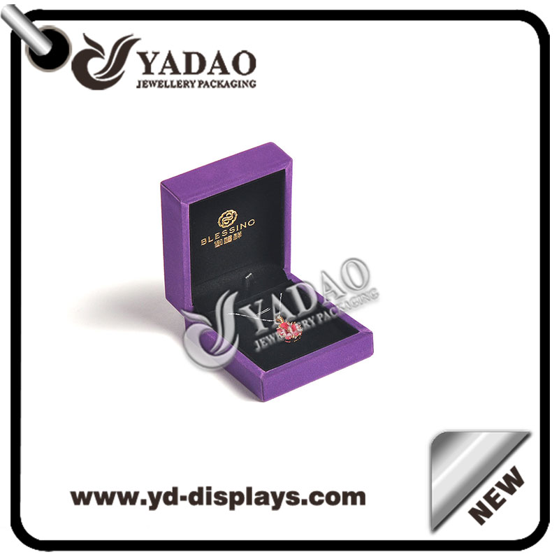 Gorgeous flocking box set jewelry showcase earring box necklace box bracelet box velvet jewelry set box with customized