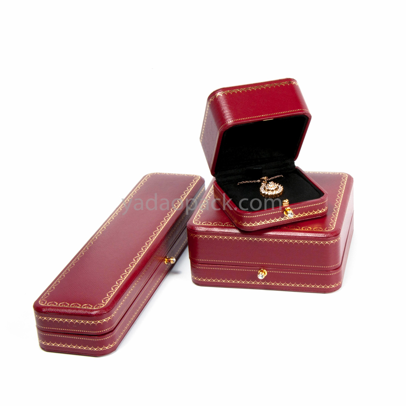 Handmade classic customized jewelry box set as luxurious as Cartier jewelry packaging box