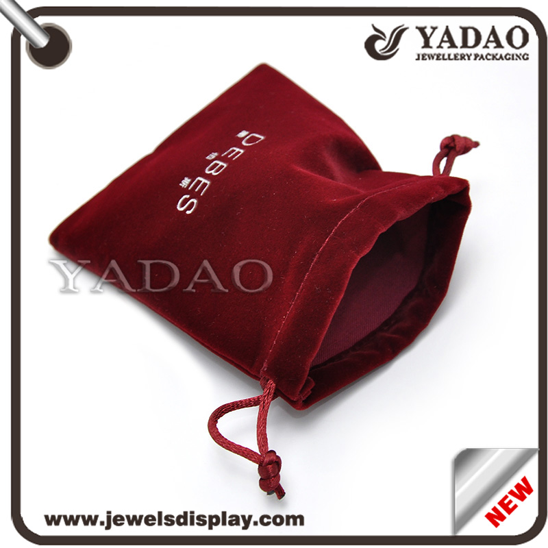 Τσάντα Υψηλής Ποιότητας Χρηματιστήριο και Custom κοσμήματα βελούδο δώρων / σουέτ βελούδινη θήκη / Συρρέουν Τσάντες Προμηθευτής