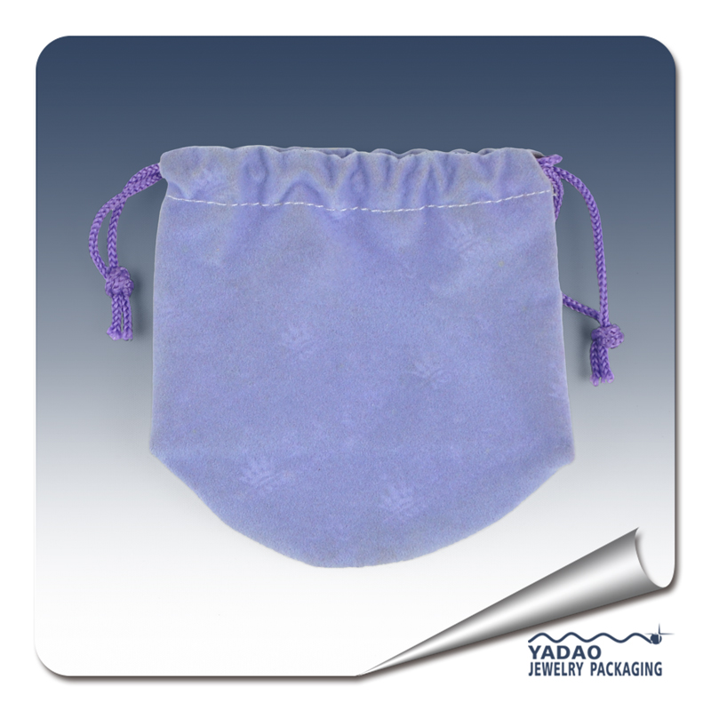 Высокое качество Фиолетовый замши ювелирных изделий мешок