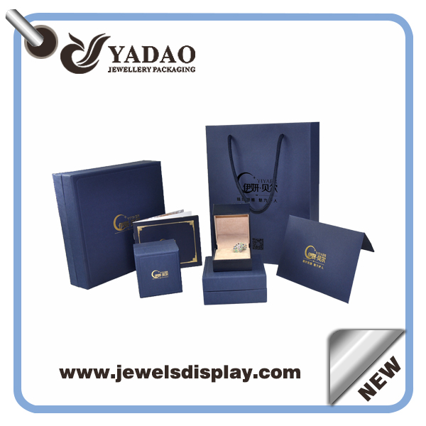 Vysoce kvalitní šperky box s měkkou semiš vložkou pro vyzvánění, obalů box, kruh dárkové balení