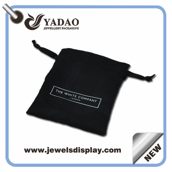 Alta qualidade sacos de jóias bolsa reutilizáveis, embalagens pouch bag atacado com logotipo da impressão da tela