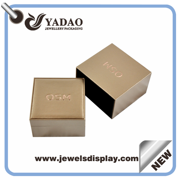 Ζεστό πώληση Δερμάτινο κουτί για κοσμήματα υψηλής κατηγορίας με τιμή χονδρικής πώλησης που κατασκευάζονται στην Κίνα για κοσμηματοπωλείο