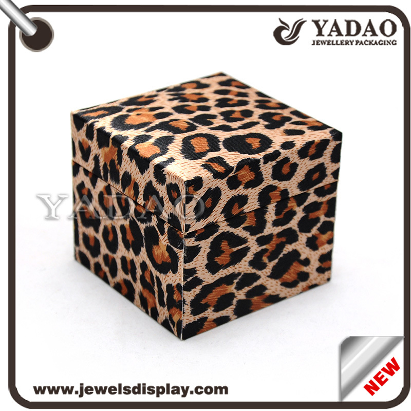 Caixas de jóias personalizadas com estampa de leopardo