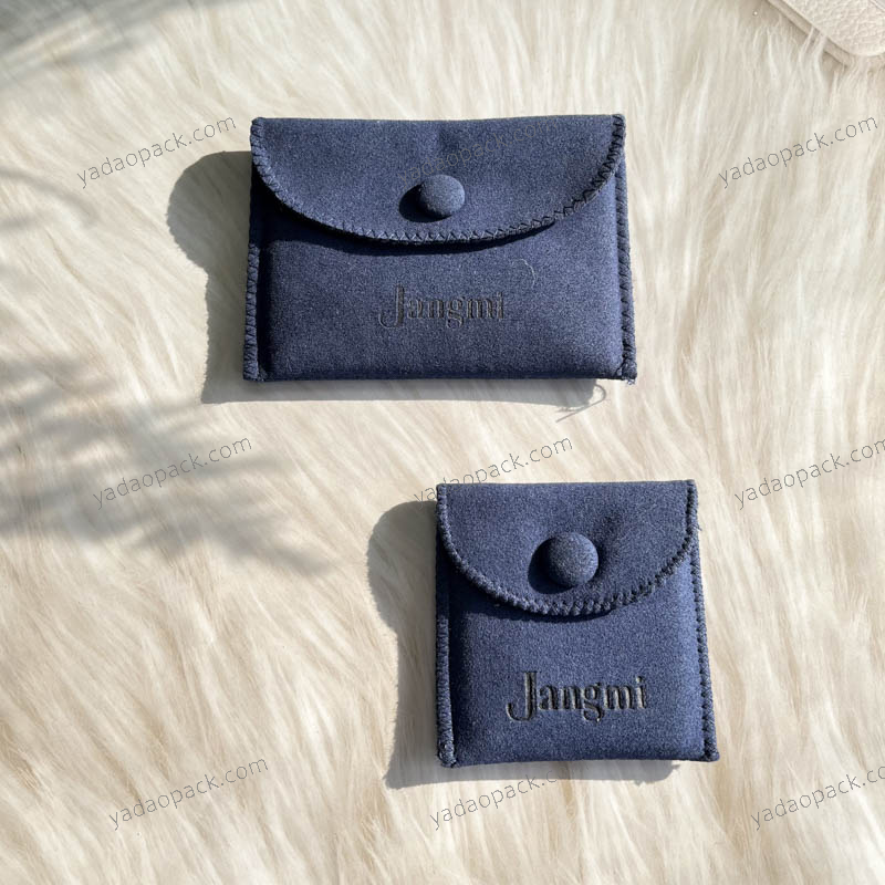 Luxury Packaging Bag Customized Logo Microfiber Custom jewelry pouch