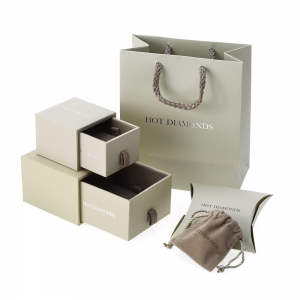 Luxo high-end papel personalizados caixa conjunto para bracelete de brinco anel superior com logotipo da empresa, feito em China