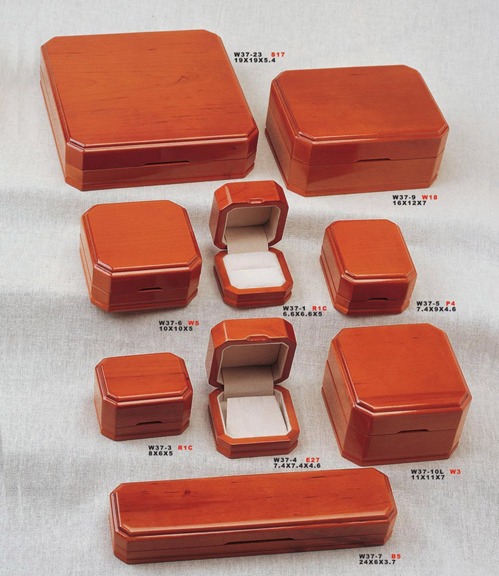 Πολυτελή vintage γυαλιστερό συμπαγές ξύλινο κουτί κοσμήματα προσαρμόσετε για όλους